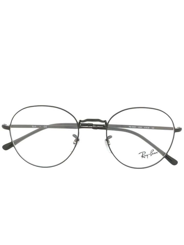 Ray-ban Round Framed Glasses - Black