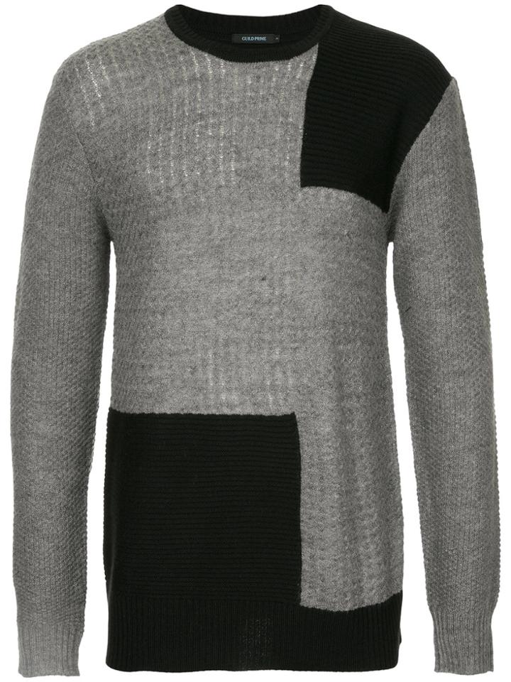 Guild Prime Panelled Jumper - Grey