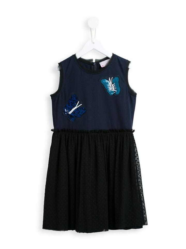 Lanvin Petite Sequin Butterfly Dress, Girl's, Size: 10 Yrs, Blue