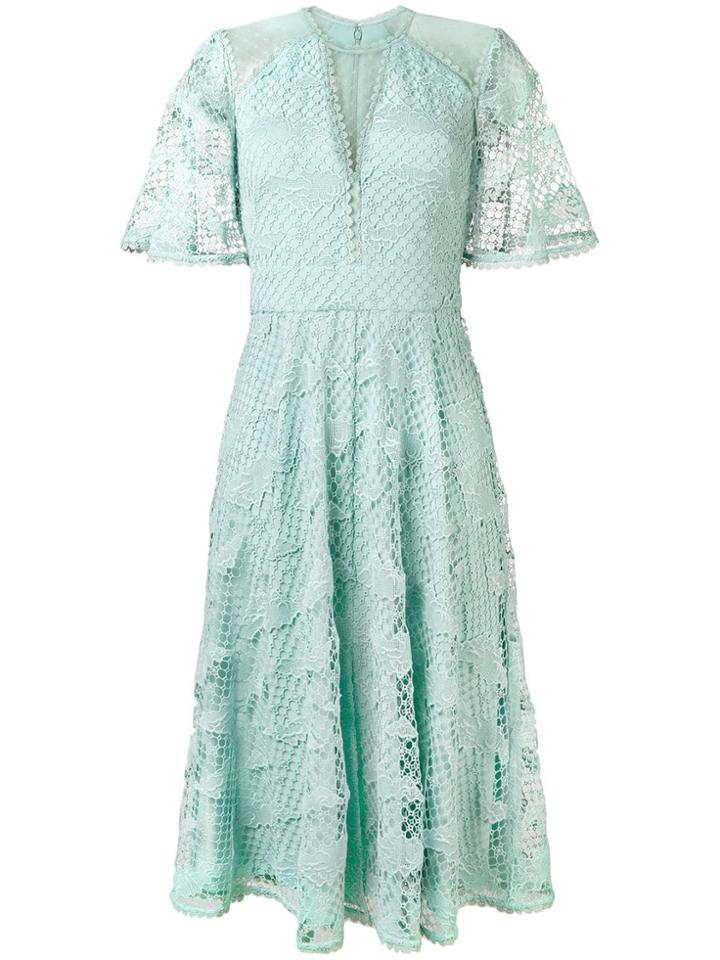 Temperley London Lace Midi Dress - Green