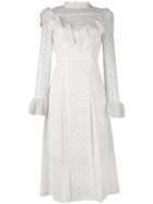 Temperley London - Prairie Lace Ruffle Dress - Women - Nylon - 12, White, Nylon