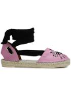 Kenzo Eye Espadrilles - Pink & Purple