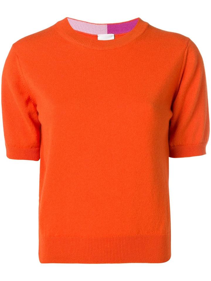 Paul Smith Round Neck Knitted Top - Orange