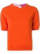 Paul Smith Round Neck Knitted Top - Orange