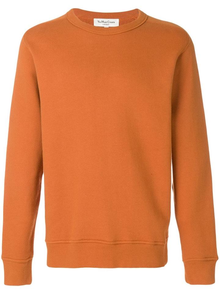 Ymc Plain Sweatshirt - Yellow & Orange
