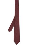 Burberry Classic Cut Micro Dot Silk Jacquard Tie - Red