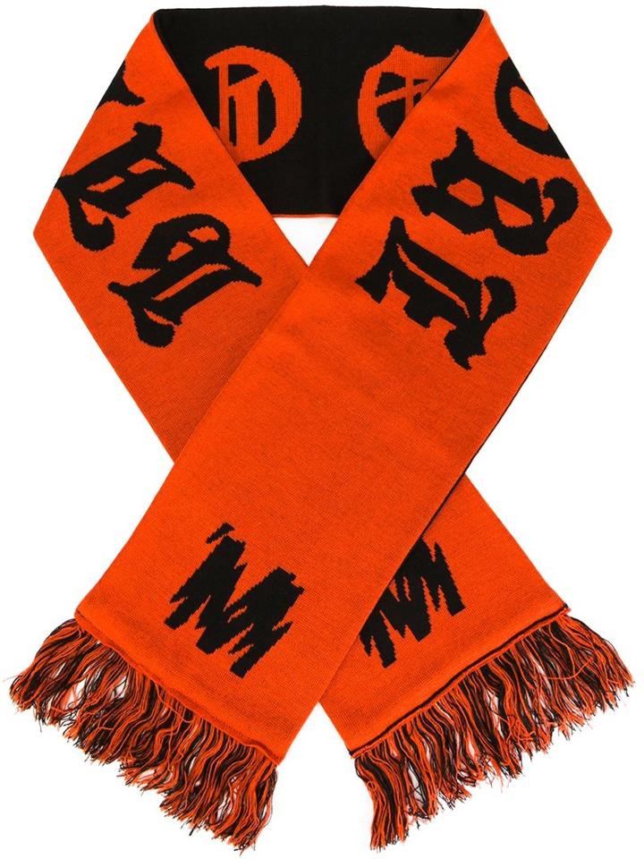 Misbhv 'hardcore' Scarf, Adult Unisex, Yellow/orange, Cotton