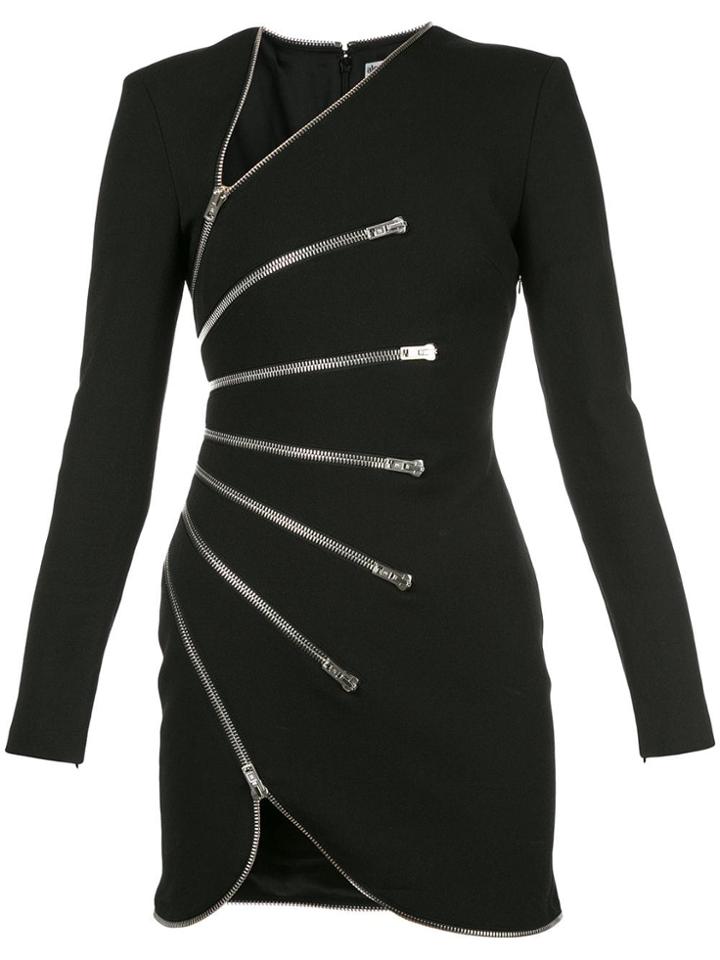 Alexander Wang Zipped Mini Dress - Black