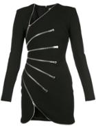 Alexander Wang Zipped Mini Dress - Black