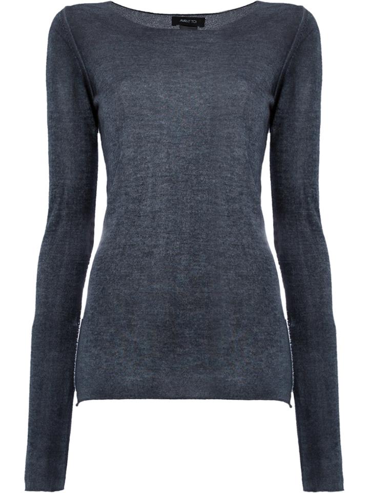 Avant Toi Lightweight Jumper - Blue