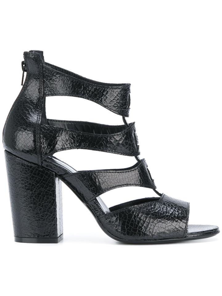 Strategia Strappy Sandals - Black