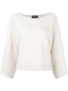 Loma 'christy' Bell Sleeve Jumper, Women's, White, Cashmere/wool