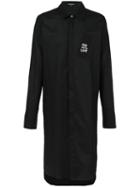 Ann Demeulemeester Long Shirt, Men's, Size: Large, Black, Cotton/viscose