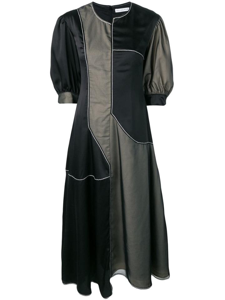 Rejina Pyo Two Tone Panel Dress - Black