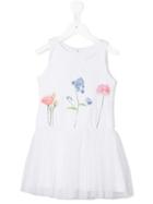 Lapin House Floral Print Flared Dress, Toddler Girl's, Size: 3 Yrs, White