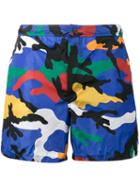 Camouflage Print Swim Shorts - Men - Polyamide/polyester - 46, Polyamide/polyester, Valentino