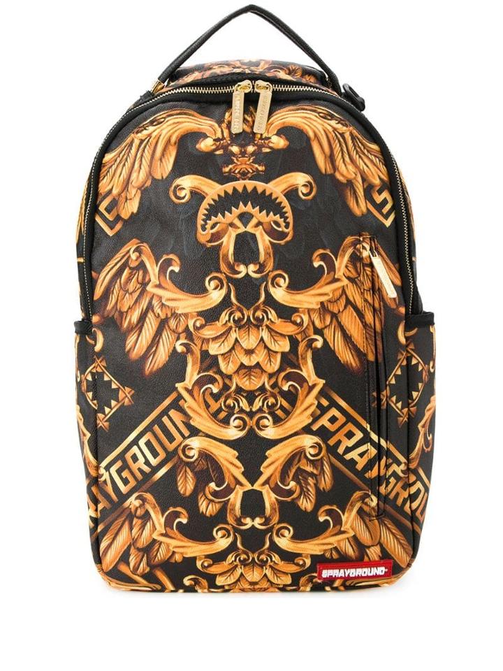 Sprayground Palace Of Sharks Printed Backpack - Yellow