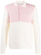 Lacoste Live Two-tone Long Sleeved Polo Shirt - Pink