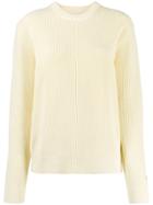 Calvin Klein Jeans Ribbed Knit Jumper - Yellow