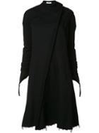 Aganovich Off-centre Flared Dress, Women's, Size: 36, Black, Polyamide/cashmere/wool