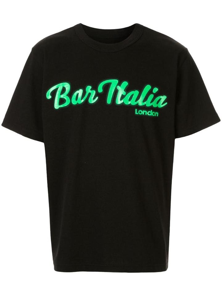 Sacai 'bar Italia' T-shirt - Black