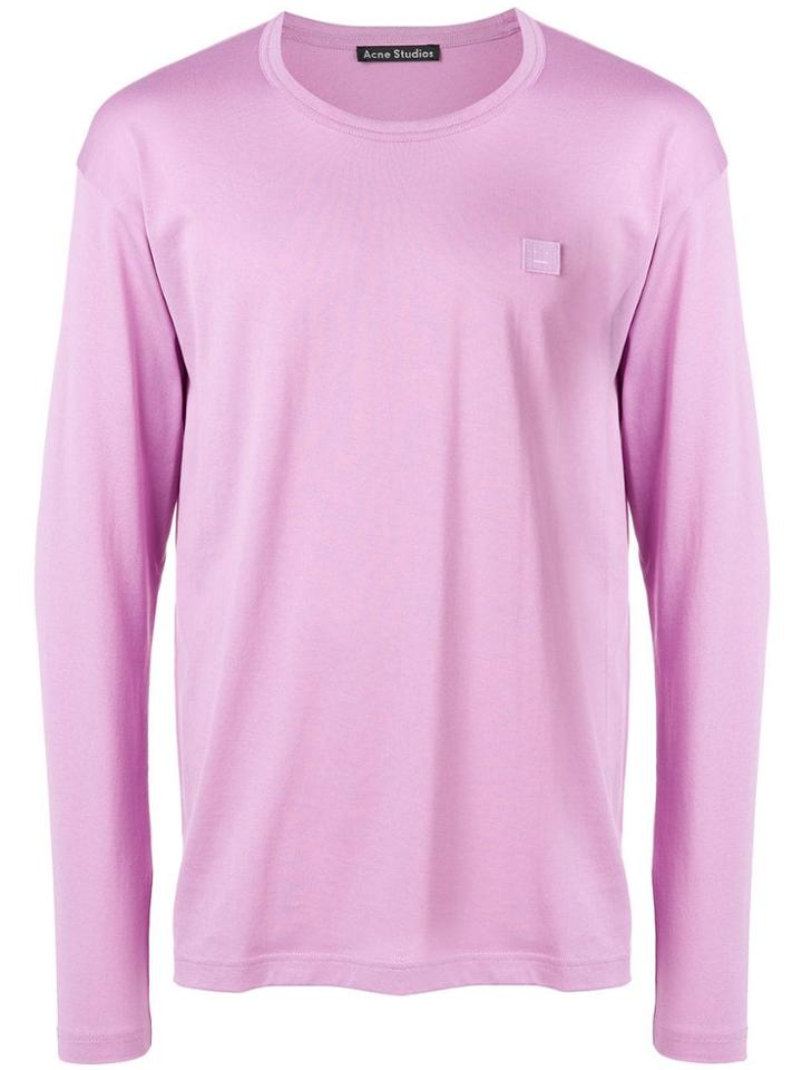 Acne Studios Nash L Face Long-sleeved T-shirt - Purple