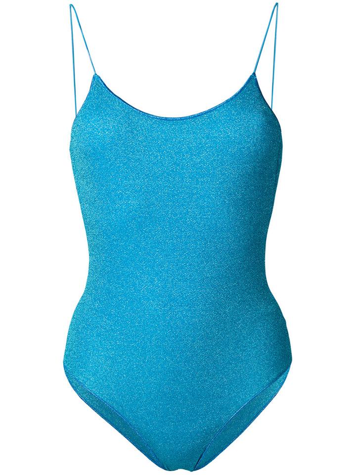 Oseree - Lumiere Swimsuit - Women - Polyester/polyamide/spandex/elastane - S, Blue, Polyester/polyamide/spandex/elastane
