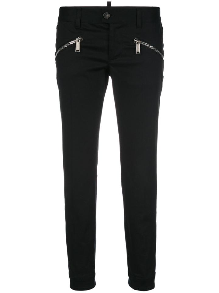 Dsquared2 Zip Embellished Trousers - Black