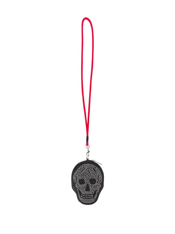 Alexander Mcqueen Strap Detail Skull Coin Purse - Black