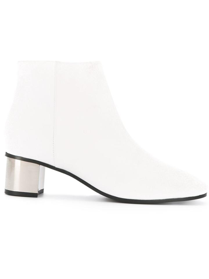 Senso Erik Metallic Heel Boots - White