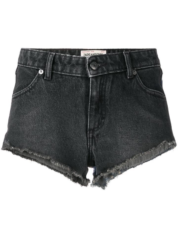 Zadig & Voltaire Saya Denim Shorts - Grey