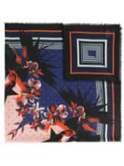 Givenchy Floral Star Print Scarf, Women's, Silk/cashmere/virgin Wool