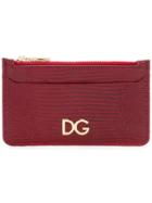 Dolce & Gabbana Logo Plaque Card Holder - Red