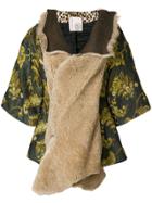 Antonio Marras Shearling And Brocade Jacket - Green