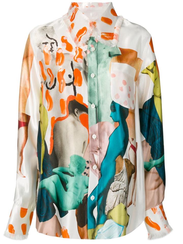 Marni Patchwork Shirt - Neutrals