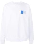 Calvin Klein Chest Logo Relax Fit Sweatshirt - White