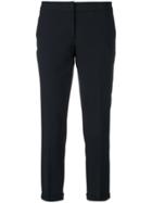 Michael Michael Kors Slim-fit Cropped Trousers - Black