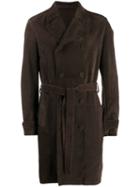 Salvatore Santoro Double-breasted Coat - Brown