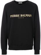 Pierre Balmain Logo Print T-shirt - Black