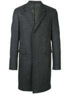 Jil Sander Concealed Buttoned Coat - Grey
