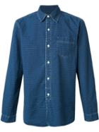 Rrl Pin Dot Denim Shirt, Men's, Size: Medium, Blue, Cotton