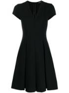 Ea7 Emporio Armani Pleated Skirt Dress - Black