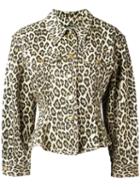 Jean Paul Gaultier Vintage Leopard Print Jacket, Women's, Size: 44, Brown