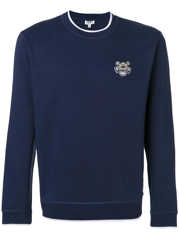 Kenzo Embroidered Logo Sweatshirt - Blue