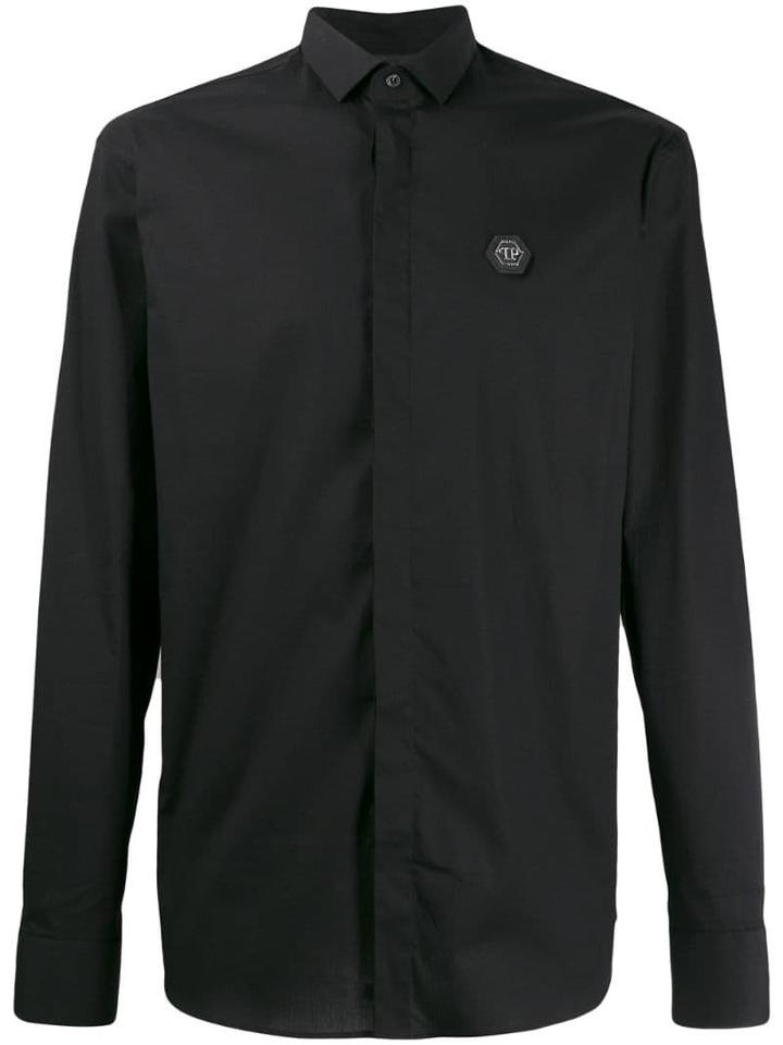 Philipp Plein Classic Shirt With Logo - Black