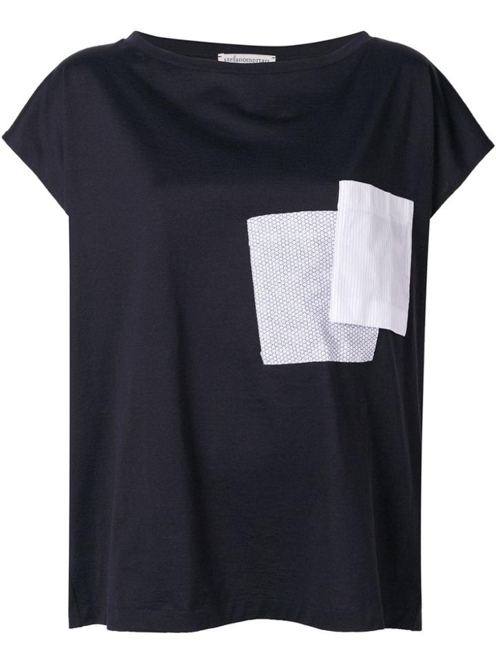 Stefano Mortari Patch Pockets T-shirt - Blue
