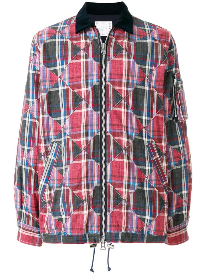 Sacai Check Jacket - Multicolour