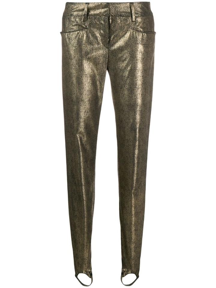 Chanel Pre-owned Slim-fit Trousers - Black