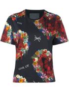 Philipp Plein 'attributes' T-shirt, Women's, Size: Large, Black, Cotton/polyester