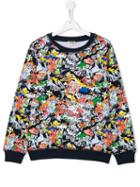 Kenzo Kids Dancing Cactus Sweatshirt, Boy's, Size: 16 Yrs, Blue